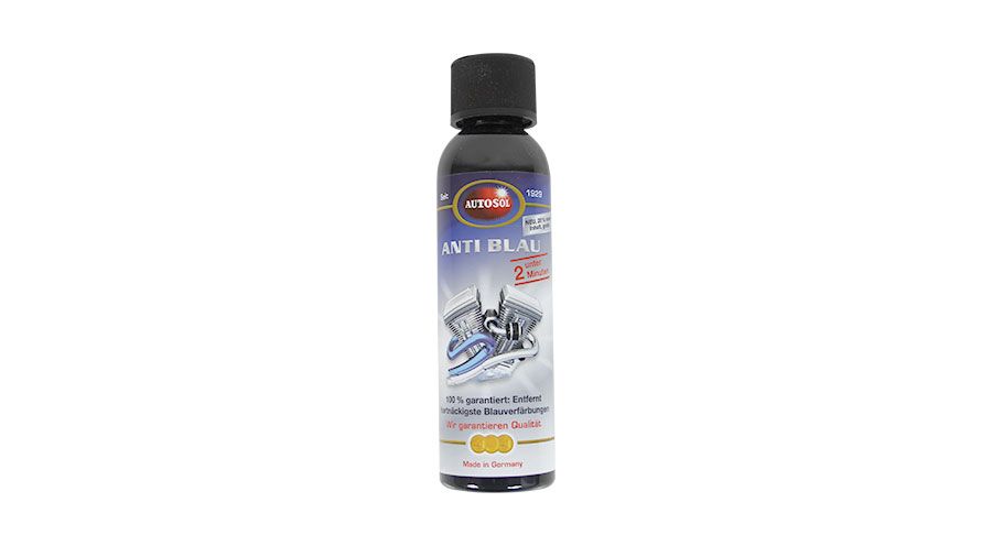 BMW R1200S & HP2 Sport Autosol Bluing Remover