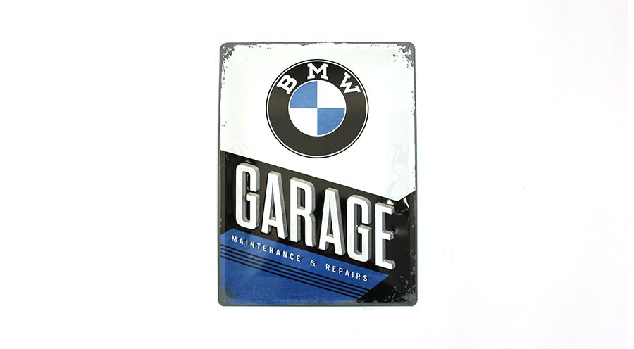 BMW R850R, R1100R, R1150R & Rockster Metal sign BMW - Garage