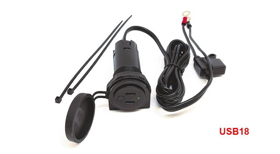 BMW S1000R (2014-2020) USB Twin socket (USB-C)