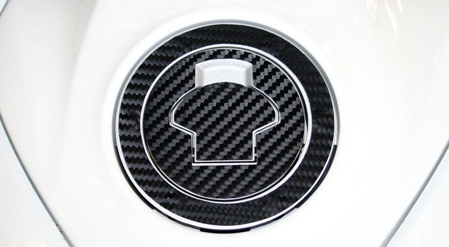 BMW R1100S Petrol Cap Pad, 3D Carbon Look