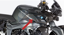 BMW K1300R Carbon Fuel Tank Cover