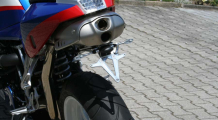 BMW R1200S & HP2 Sport Number plate mounting