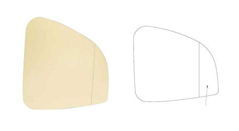 Bmw r1100rt mirror glass #6