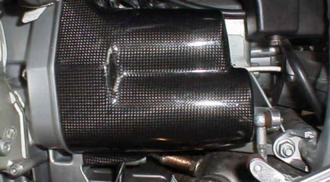 BMW R850C, R1200C Starter cover carbon fibre