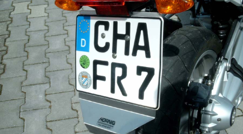 BMW F650GS (08-) & F800GS Number Plate Deflector