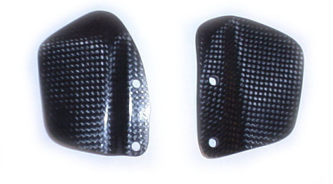 BMW R1100S Heel guards carbon fibre