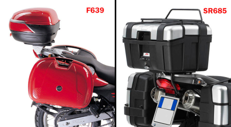 BMW F 650, CS, GS, ST, Dakar Top case mounting