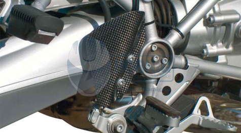 BMW R1200GS, R1200GS Adventure & HP2 Heel guards carbon fibre