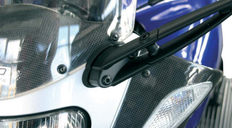 BMW R1100S Mirror Extensions