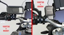  BMW G 650 GS Smartphone support Quiklox for handlebars
