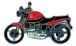 BMW R850R, R1100R, R1150R & Rockster Pin R 1100 R (red)