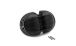 BMW R 80 Model Valve cover, black with polished edges, 4 ribs