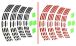 BMW F650GS (08-12), F700GS & F800GS (08-18) Rim Stripes F700GS