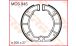 BMW R 100 Model Brake pads kit (drum brake) rear 9/1989 and up