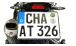BMW F450GS Licence plate bracket stainless steel adjustable