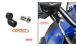 BMW R1300R Handlebar risers with offset