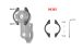 BMW R 100 Model Smartphone support Quiklox for handlebar clamp M6/M8
