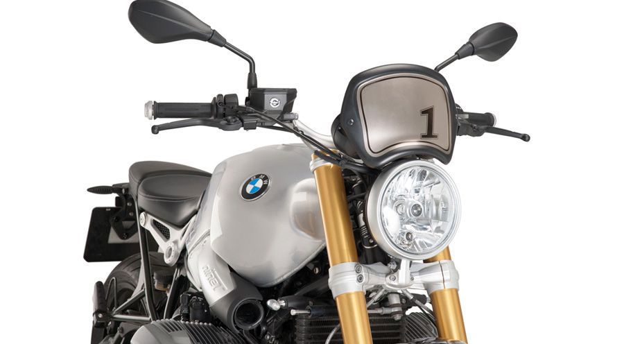 BMW R nine T Retro frontal plate