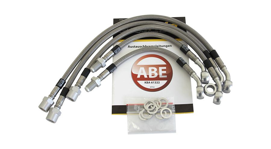 BMW K1100RS & K1100LT Steel-braided brake lines