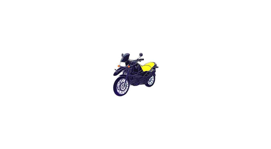 BMW R850GS, R1100GS, R1150GS & Adventure Pin R 1100 GS (black-yellow)