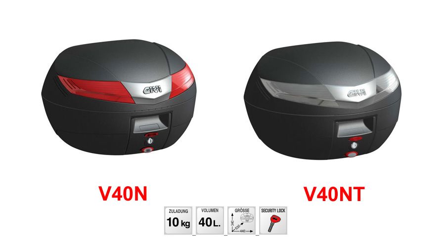 Givi GiviTop Box V40 Monokey - 40l Black low-cost