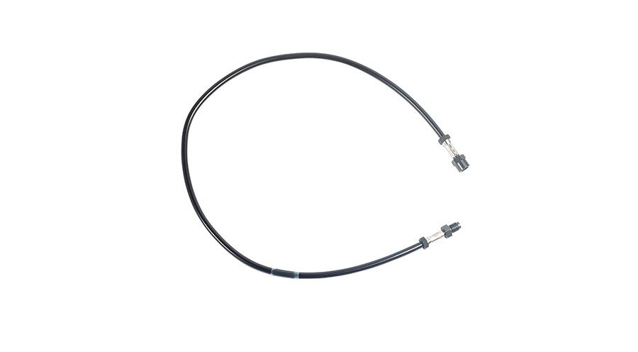 BMW R 100 Model Stainless-steel braided brake hose (one piece) black