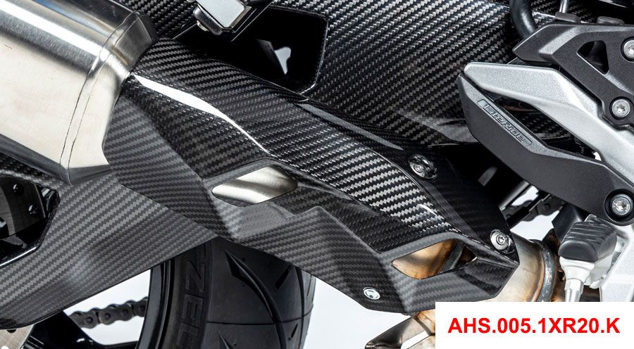BMW S 1000 XR (2020- ) Carbon exhaust heat shield low
