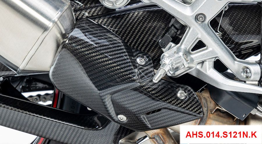 BMW S1000R (2021- ) Carbon exhaust heat shield low
