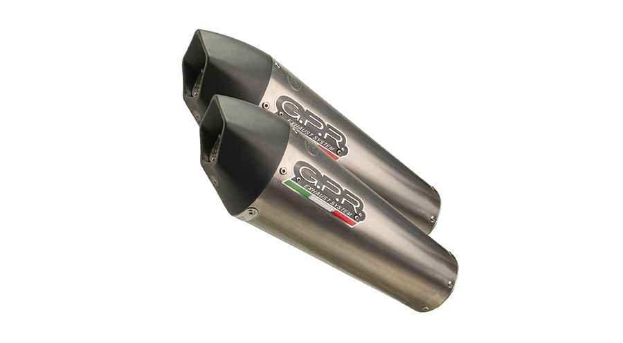 BMW K1600GT & K1600GTL GPR Double Slip On Exhaust GP EVO4 Titanium
