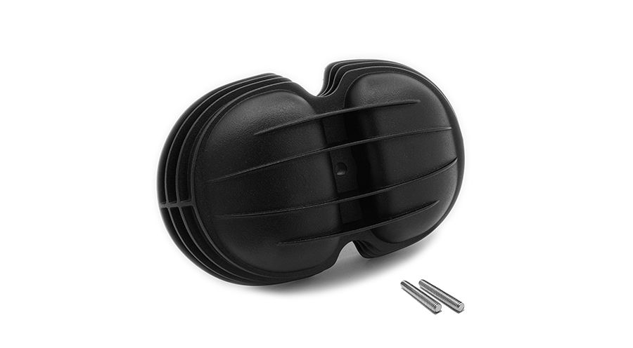 BMW R 80 Model Valve cover, black, 4 ribs