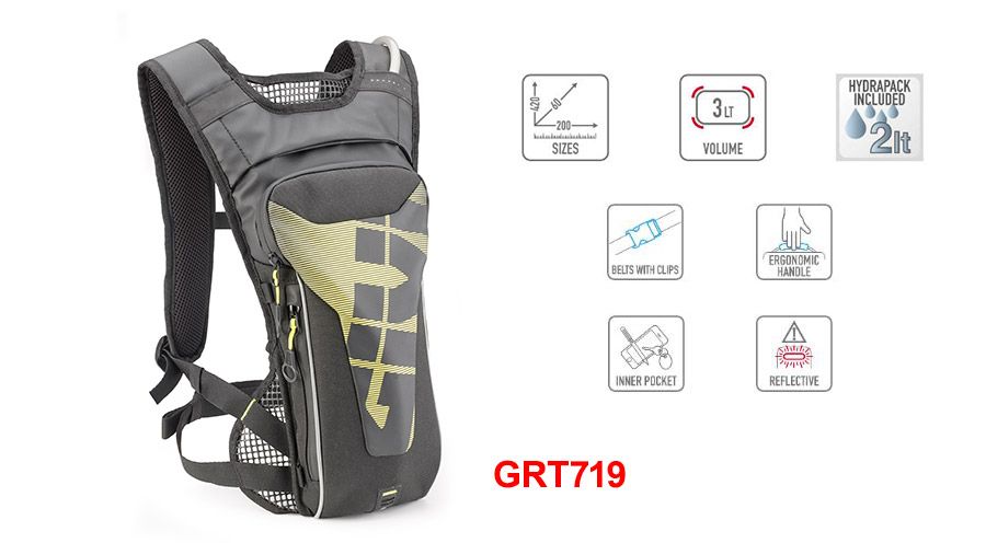 BMW R 100 Model Backpack with water bag 3L