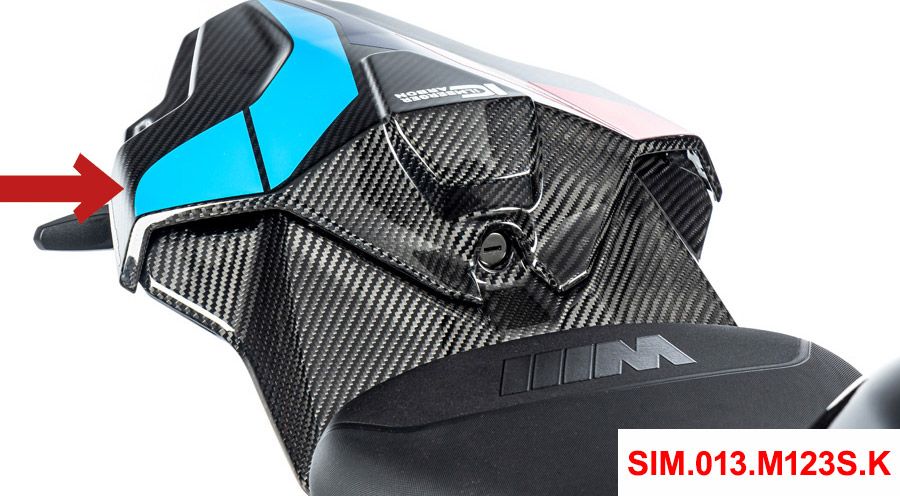BMW S1000RR (2019- ) Single person upper rear fairing