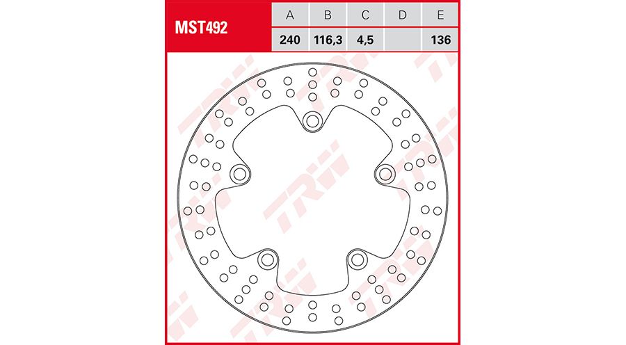 BMW G 310 GS Rear brake disc