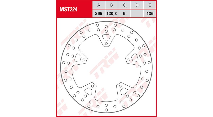 BMW S 1000 XR (2020- ) Rear brake disc