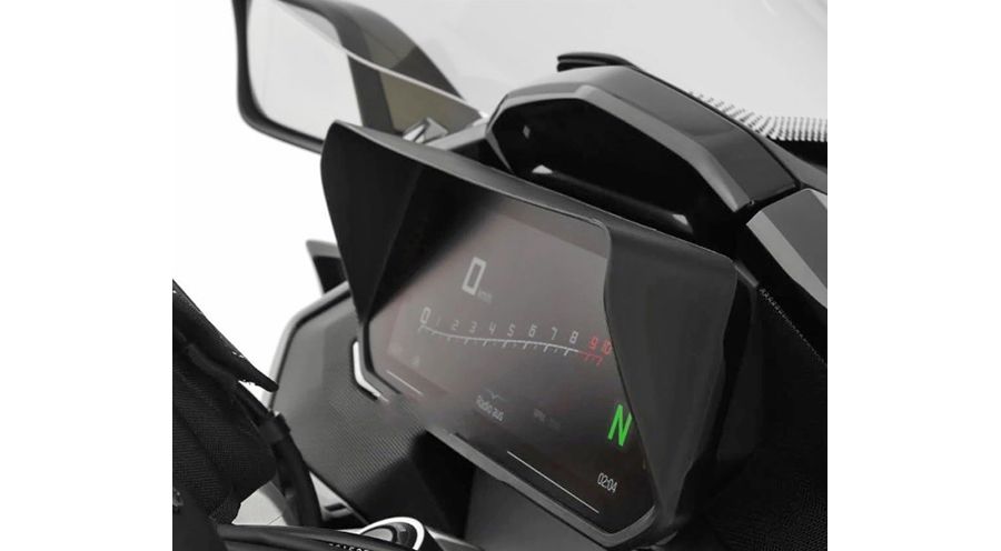 BMW K1600GT & K1600GTL Glare protection for Connectivity display