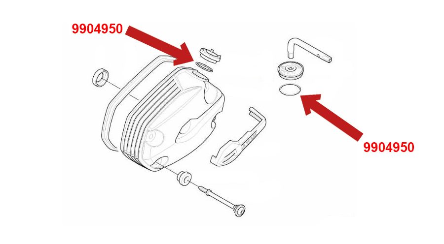 BMW R1200GS (04-12), R1200GS Adv (05-13) & HP2 O-ring for oil filler cap