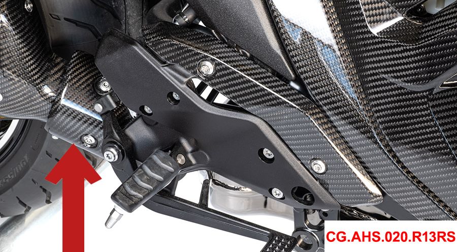 BMW R1300RS Lower Carbon Exhaust Protector