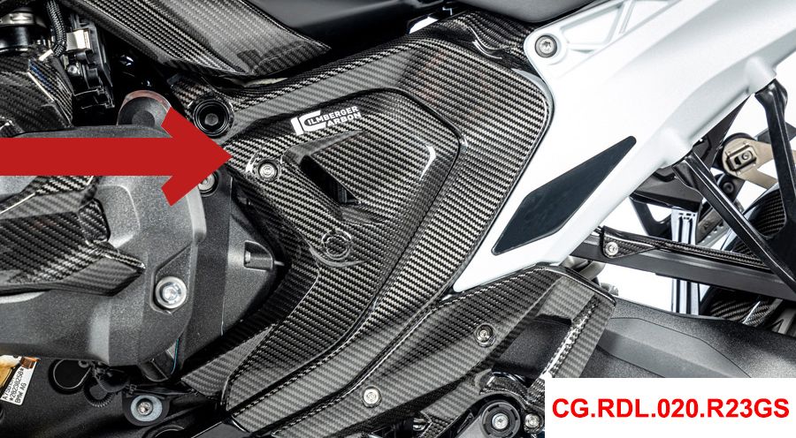 BMW R1300R Carbon frame triangle cover
