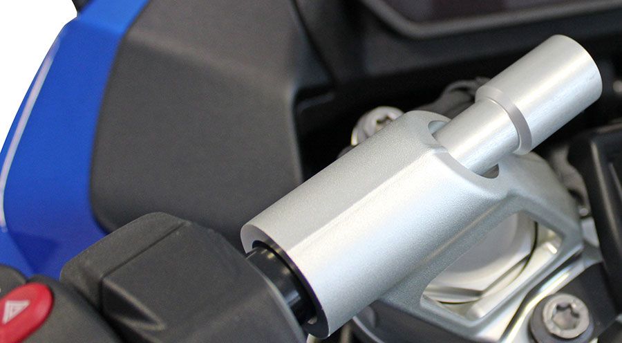 BMW R1300RT Adapter for tubular handlebar fixation