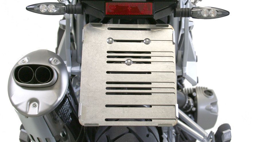 BMW F450GS Licence plate bracket stainless steel adjustable