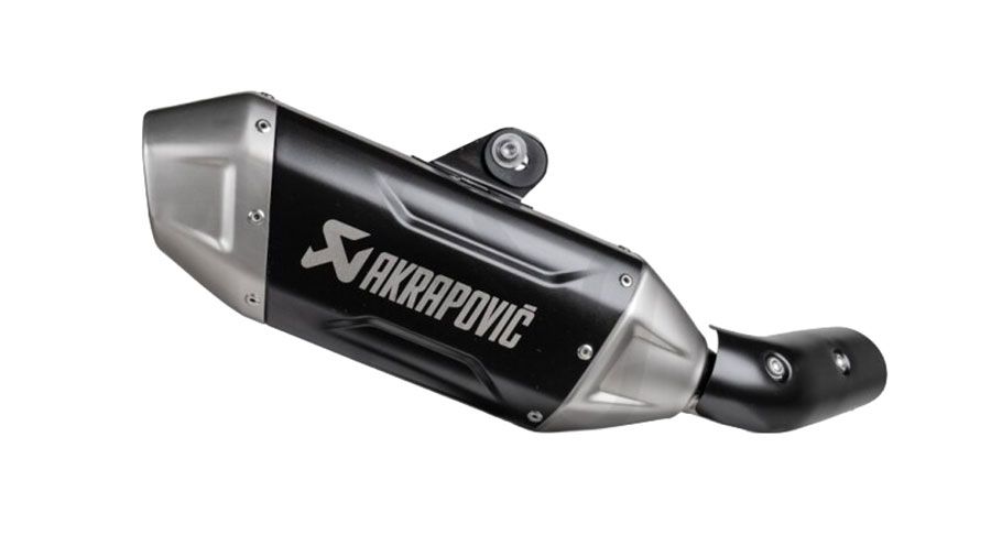 BMW F450GS Akrapovic Stainless Steel Black Exhaust