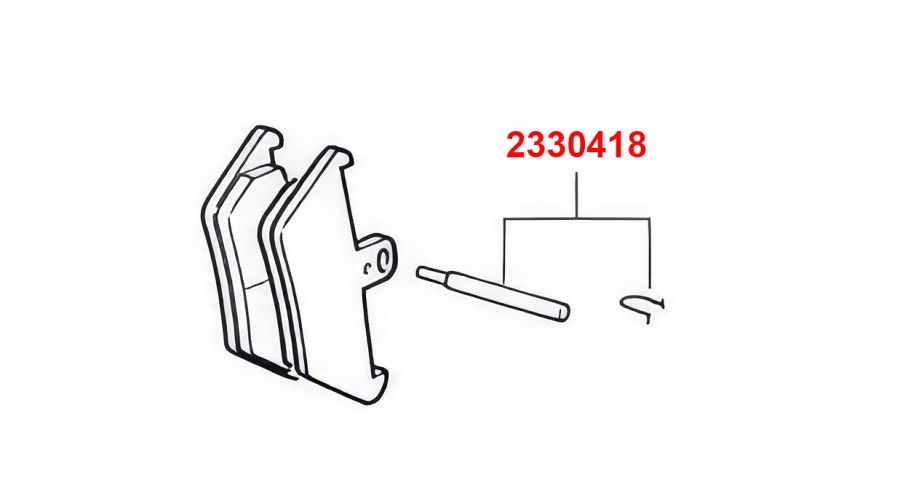 BMW elderly model since 1969 Fastening parts for brake pads