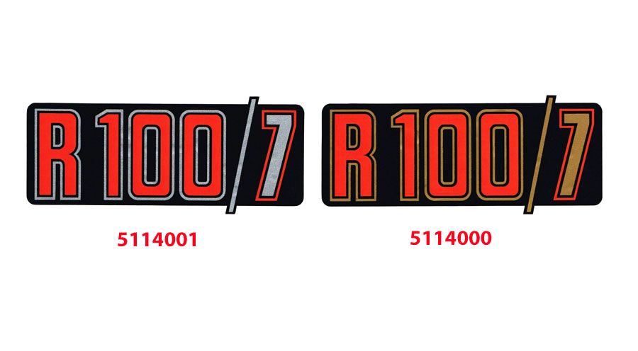 BMW R 100 Model Sticker R100/7