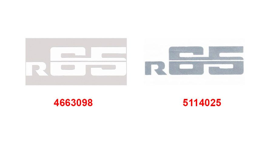 BMW R 100 Model Sticker R65