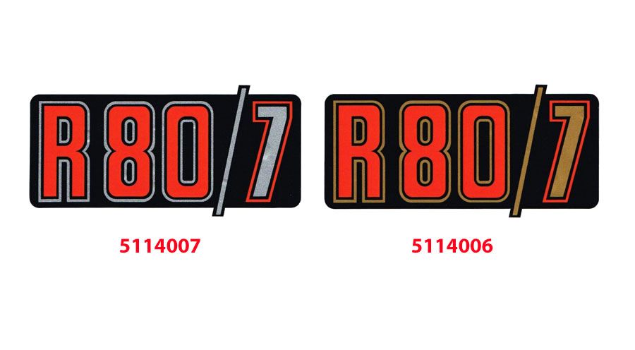 BMW R 100 Model Sticker R80/7