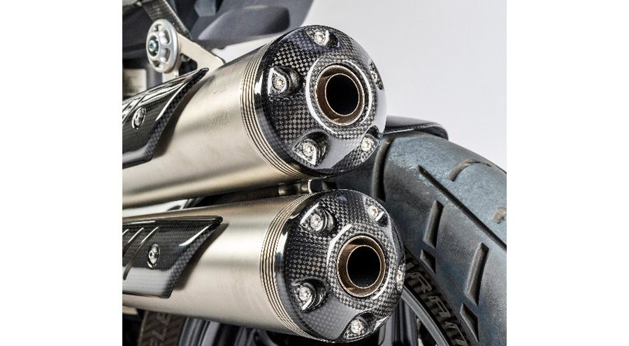 BMW R nine T Carbon silencer end-caps