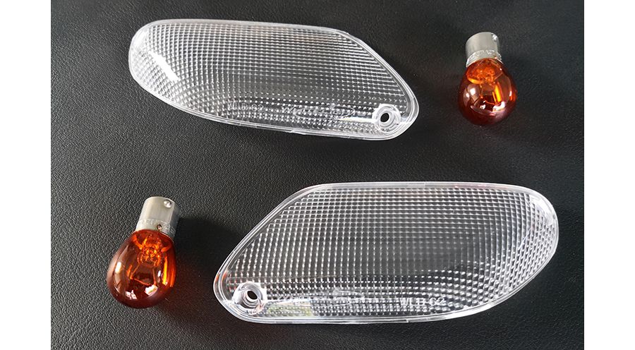 BMW K1100RS & K1100LT Indicator lenses front clear