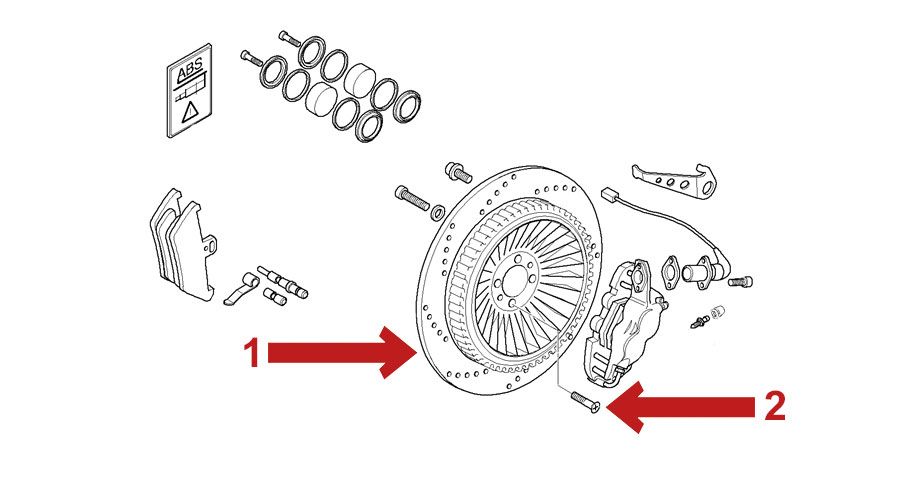 BMW R1200CL Rear brake disc ABS