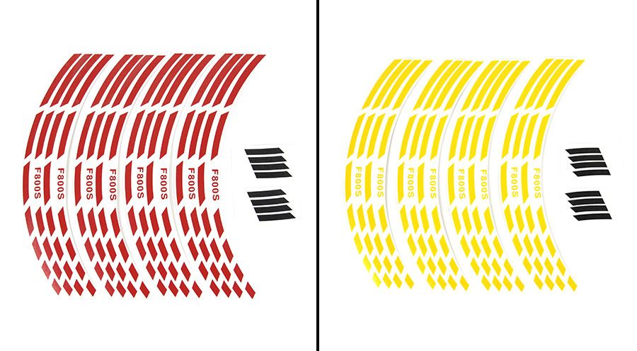 BMW F800S, F800ST & F800GT Rim Stripes F800S