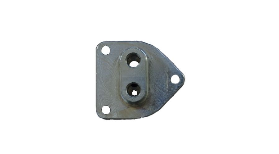 BMW R 100 Model Oil filter head, with connecting ports for oil cooler